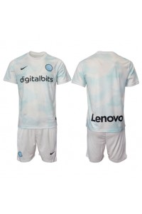Inter Milan Babyklær Borte Fotballdrakt til barn 2022-23 Korte ermer (+ Korte bukser)